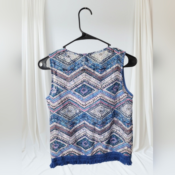 Girls Jordache Aztec Style Sleeveless Top XL - Picture 2 of 5